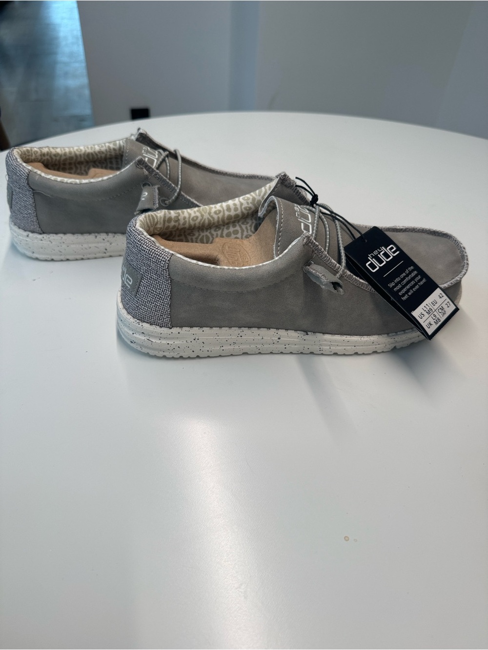 Hey Dude Men’s Gray Casual Slip-On Loafers